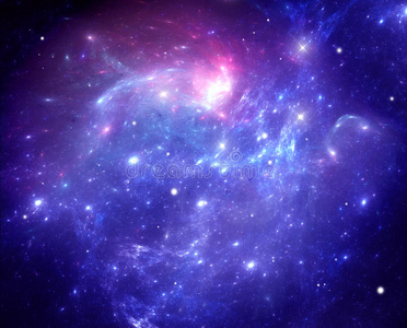 紫色太空星云