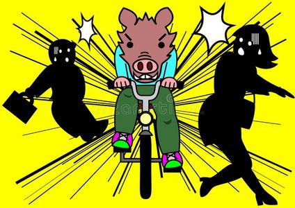 鲁莽的骑自行车照片