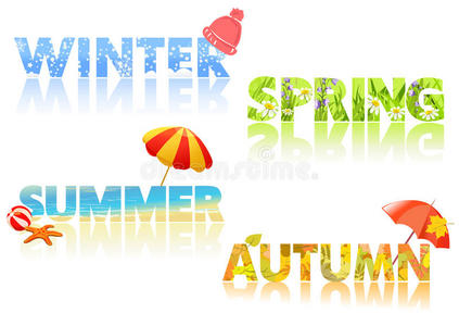 四季年图片-四季年素材-四季年插画-摄图新视界