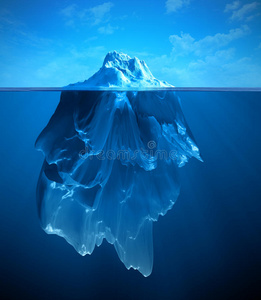 海里冰山图片