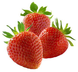 三个草莓图片