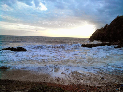 海上日落