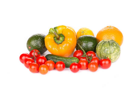 蔬菜收成的特写镜头。