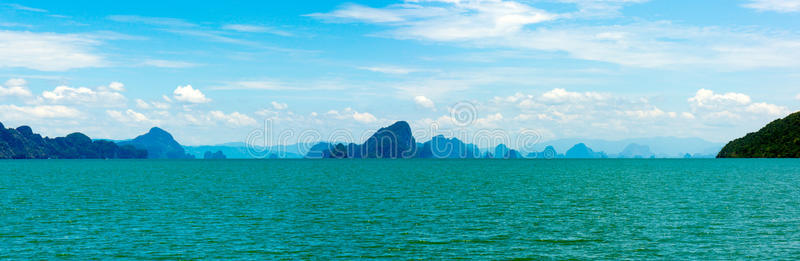 泰国小岛海景全景图