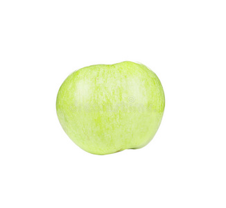 成熟的青苹果。