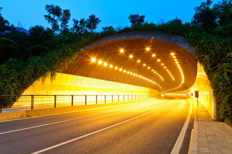 杭州市城市公路隧道照片