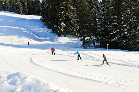 法国太阳门地区的滑雪道