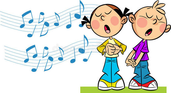 唱歌孩子图片