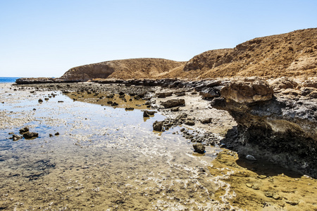 ras 在国家公园的景观穆罕默德在埃及红海