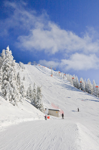 滑雪度假村萨尔斯堡。奥地利