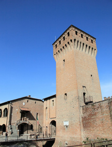 在意大利的中世纪福尔米吉内城堡