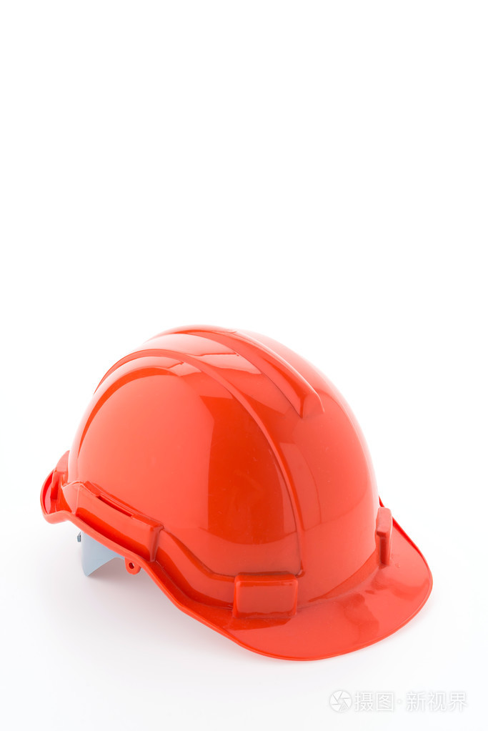 孤立在白色背景上的安全帽