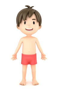 我的身体",为教育信息图形图表孩子显示一个可爱的卡通男孩人体部位