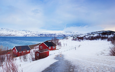 挪威。冬天