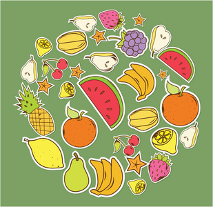 baground 水果和蔬菜