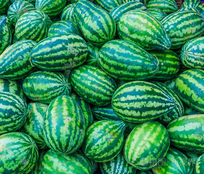 甜甜的绿色西瓜