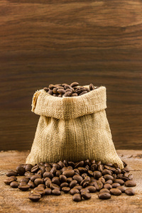 帆布袋棕色咖啡豆