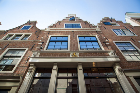 老风格的建筑，在阿姆斯特丹