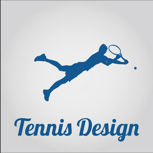 网球在彩色背景设计