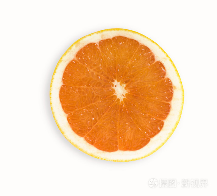 切片的橙白