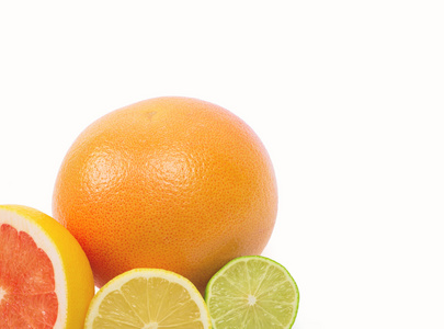 鲜青柠 柠檬和橙子的形象