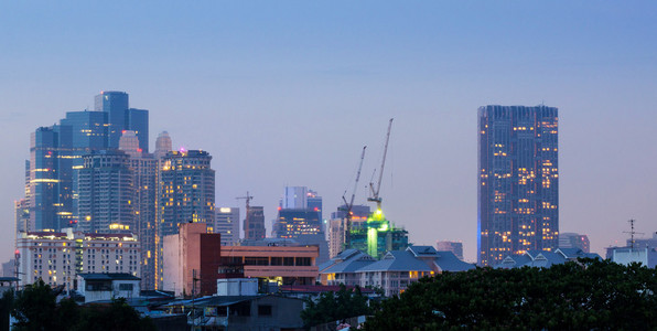 曼谷市容黄昏