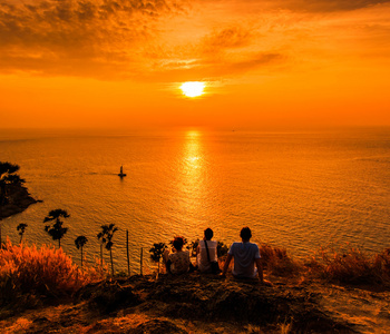日落美景蓬贴海角照片