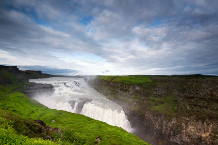 gullfoss 瀑布