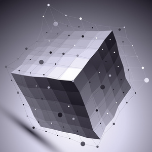 3d 矢量的抽象技术插画,角度初等数学的理解照片