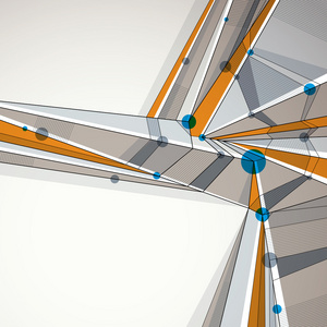 矢量抽象几何背景，技术风格的插图