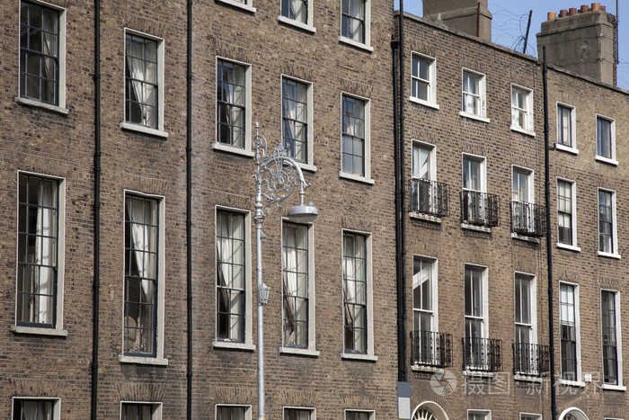 乔治亚风格的建筑山街上部都柏林