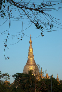 Shwegagon 宝塔，仰光缅甸