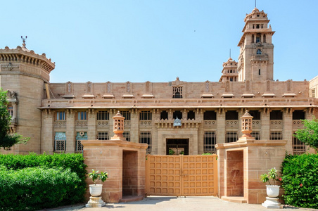 外面的景色，拉贾斯坦乌 Bhawan 皇宫