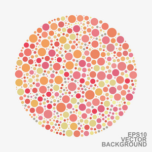 彩色圆点抽象背景