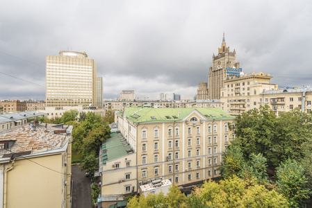 莫斯科街道在城市的历史中心