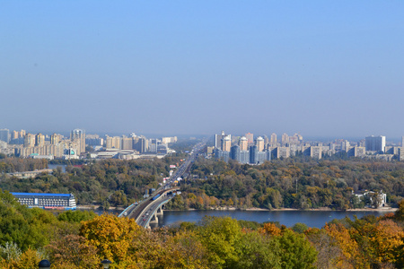 基辅市在秋天的美景