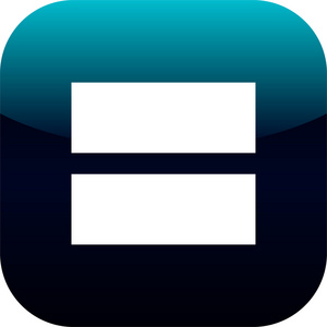 等于号平面图标照片