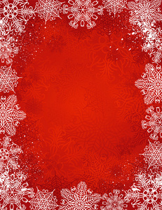 红色圣诞背景 矢量