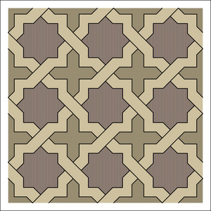 阿拉伯式花纹图案,矢量平铺块照片