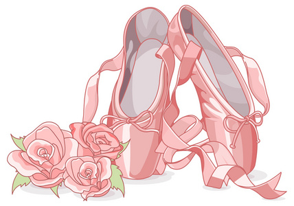 芭蕾舞鞋绘画图片图片