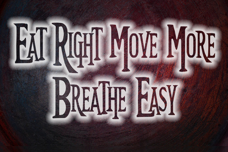 吃右移动更多呼吸容易概念
