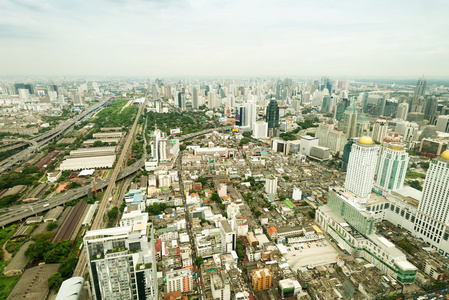 在曼谷的全景视图