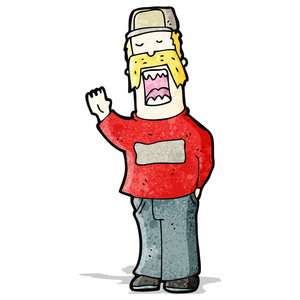 卡通漫画傲慢自大的人照片