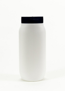 孤立的白色背景上的白色塑料瓶