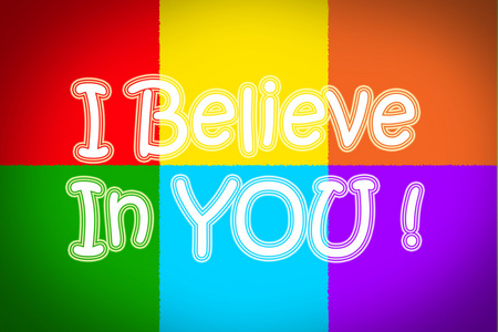 商业照片文字相信有信心其他示范提供支持帮助手写文本相信我们.