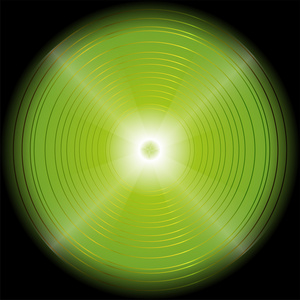 抽象的圆形绿色光背景