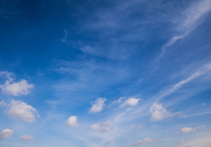 小小的云蓝蓝的天空背景