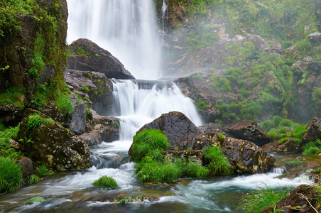 Belelle River Waterfall, Neda, A Corua, Spain