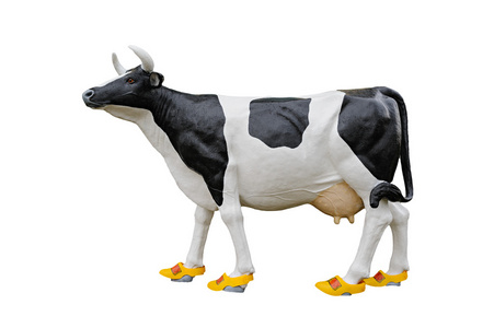 牛在荷兰的木鞋