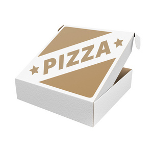 与自定义设计的比萨盒
